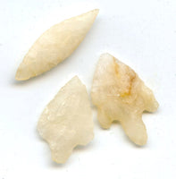 Lot of 3 various stone arrowheads, North Africa, Neolithic period, c.5000-3000 BC