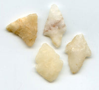 Lot of 4 various stone arrowheads, North Africa, Neolithic period, c.5000-3000 BC