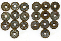 Lot of 10 various bronze cash, Northern Song dynasty, 960-1127, China (#14)