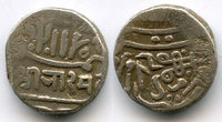 Silver kori issued by Bharmalji II (1814-1819) of Kutch in the name of the Mughal Empire Muhammed Akbar II, Indian Princely States