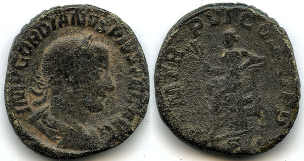 AE Sestertius of Gordian III (138-244 AD), Rome Mint, struck 242/243 AD, Roman Empire