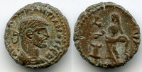 Potin tetradrachm of Diocletian (284-305 AD), Alexandria, Roman Empire - type with Eusebeia, RY 5 (288/289 AD) (Milne #4897)