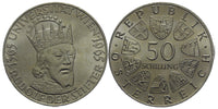 Austria - large silver 50-shilling - 600 years of the Vienna University - 1965