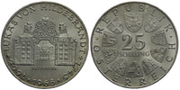 Austria - large silver 25-shilling - 300 year anniversary of the birth of Lukas von Hildebrandt - 1968