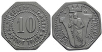 Notgeld (Emergency money) - Iron 10 pfennige, undated (1917-1918), Trier, Germany