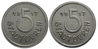 Notgeld (Emergency money) - Iron 5 pfennig, 1916, Duren, Germany